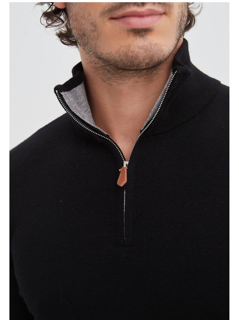 Pull col Camioneur Kebello Noir Noir - Kiabi