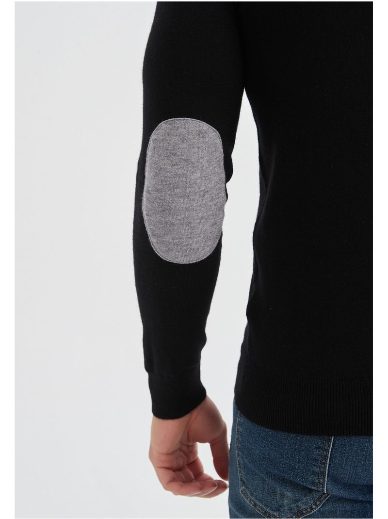 Pull col Camioneur Kebello Noir Noir - Kiabi
