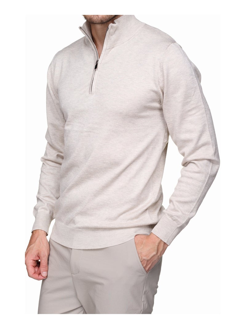Pull col camionneur - Frilivin Crème - Kiabi