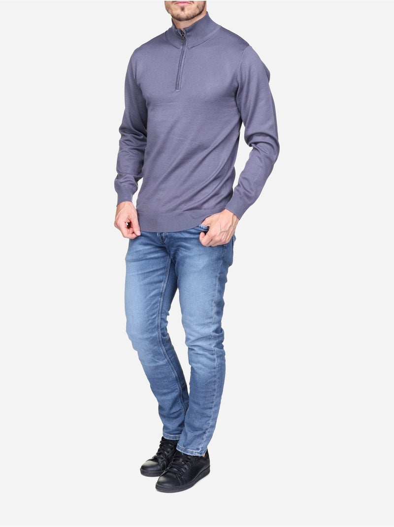Pull col camionneur - Frilivin Indigo - Kiabi
