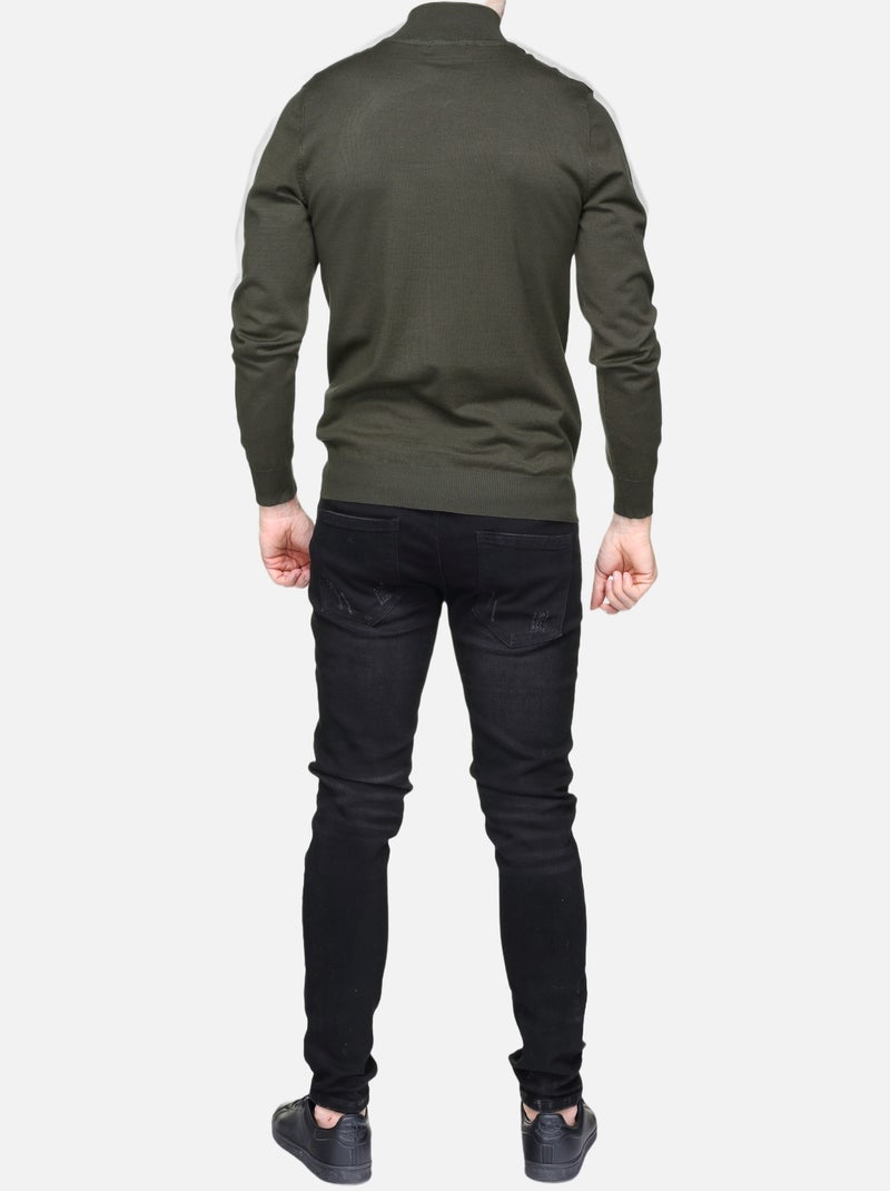 Pull col camionneur - Frilivin Kaki - Kiabi