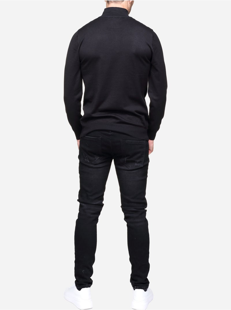 Pull col camionneur - Frilivin Noir - Kiabi