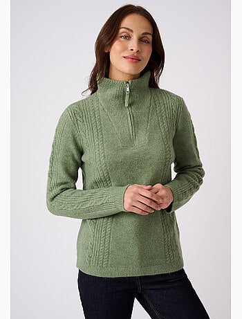 Pull col camionneur à torsades thermolactyl - damart