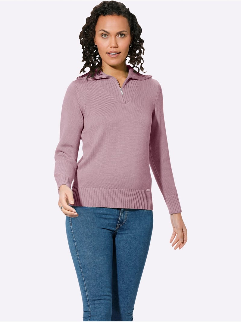 Pull col Camionneur Avec Coton - Taille Standard - Witt Rose - Kiabi