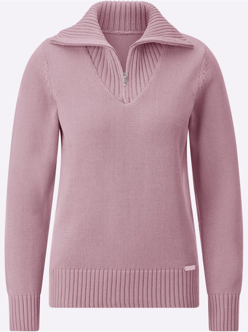 Pull col Camionneur Avec Coton - Taille Standard - Witt Rose - Kiabi