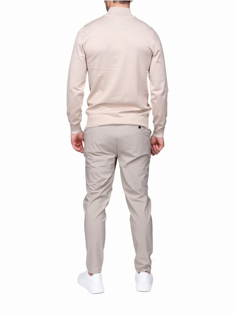Pull col camionneur Beige - Kiabi