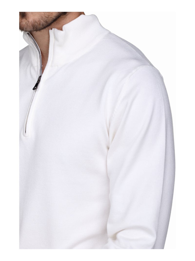 Pull col camionneur Blanc - Kiabi