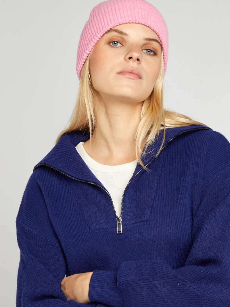 Pull col camionneur Bleu - Kiabi