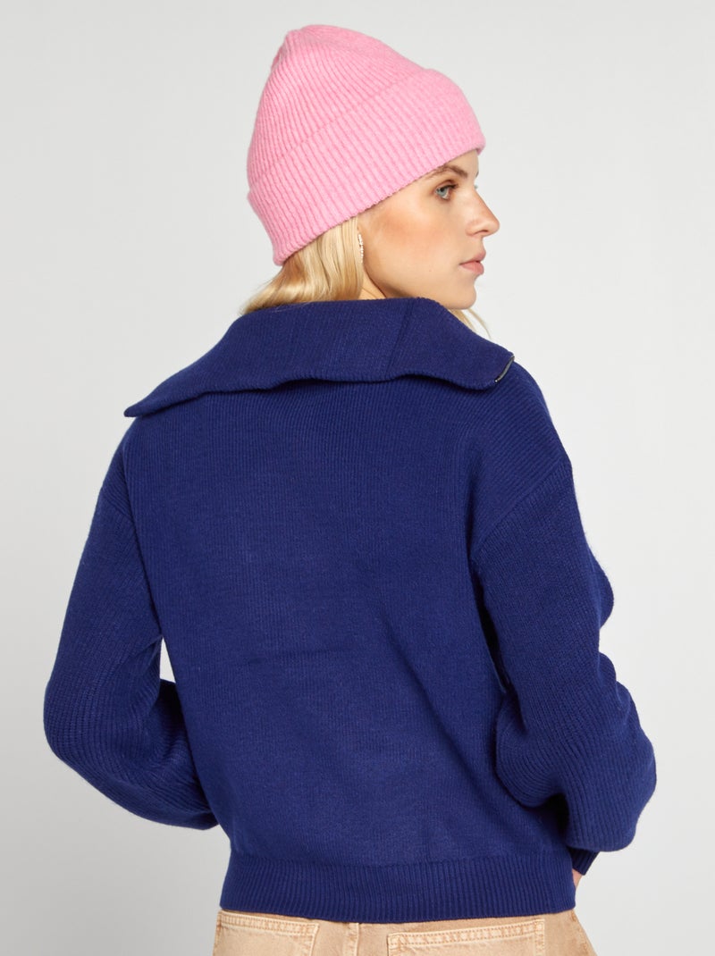 Pull col camionneur Bleu - Kiabi