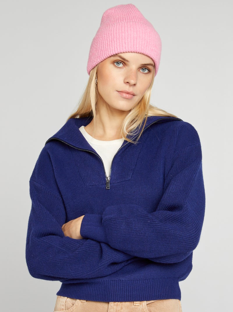 Pull col camionneur Bleu - Kiabi