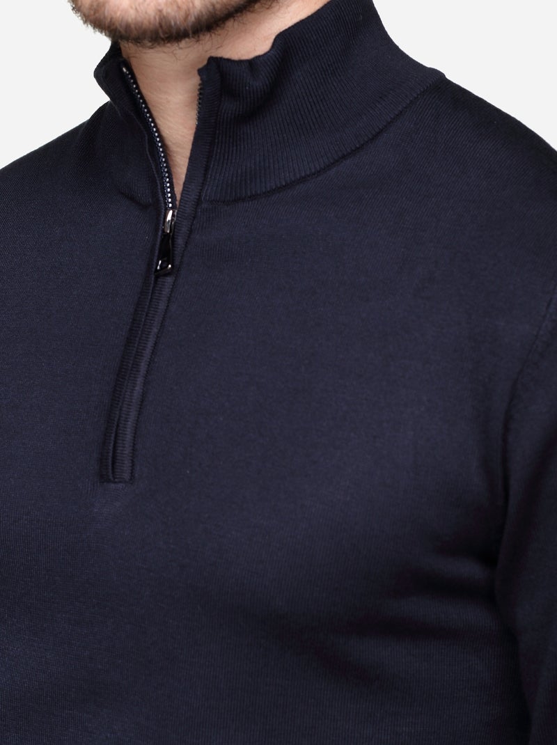 Pull col camionneur Bleu foncé - Kiabi