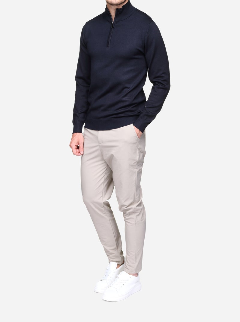 Pull col camionneur Bleu foncé - Kiabi