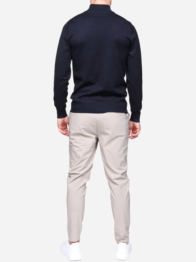 Pull col camionneur Bleu foncé - Kiabi