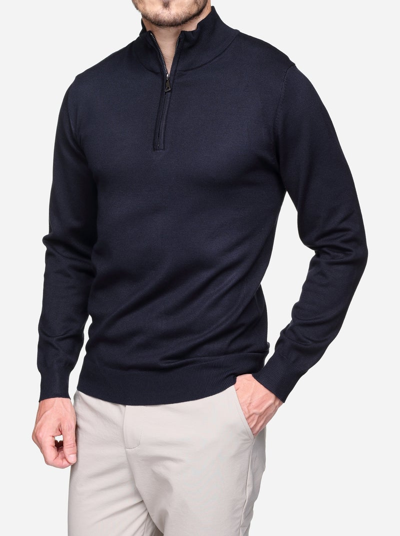 Pull col camionneur Bleu foncé - Kiabi
