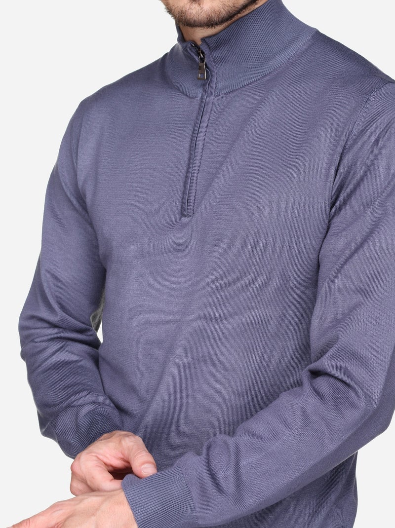 Pull col camionneur Bleu - Kiabi