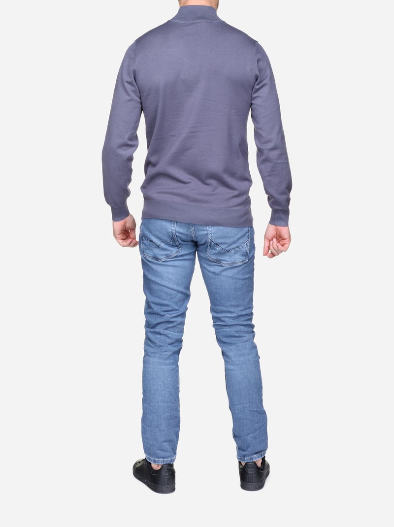 Pull col camionneur Bleu - Kiabi