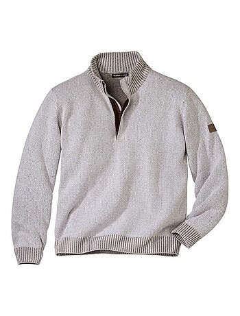 Pull Col Camionneur Coton Mouliné - ATLAS FOR MEN