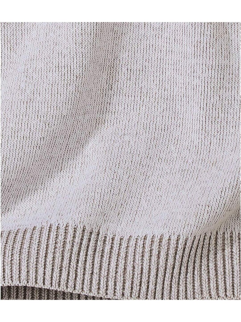 Pull Col Camionneur Coton Mouliné  - ATLAS FOR MEN Gris - Kiabi