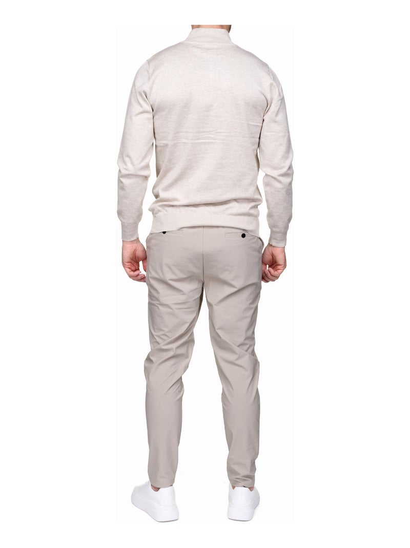 Pull col camionneur Crème - Kiabi