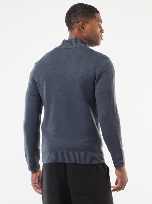 Pull col camionneur en maille grosse jauge - Kiabi