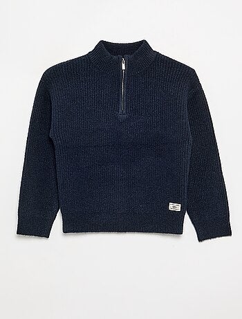 Pull col camionneur en maille grosse jauge