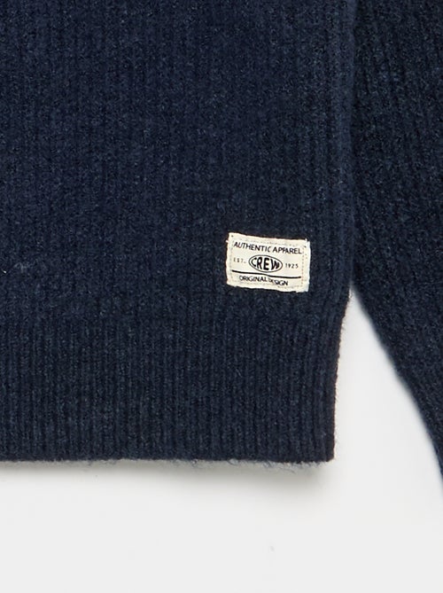 Pull col camionneur en maille grosse jauge - Kiabi