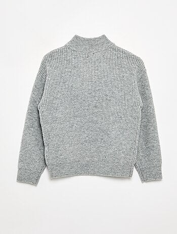 Pull col camionneur en maille grosse jauge