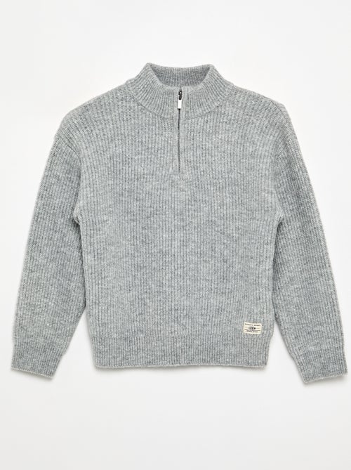 Pull col camionneur en maille grosse jauge - Kiabi
