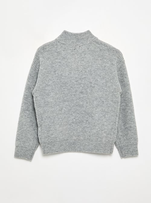Pull col camionneur en maille grosse jauge - Kiabi