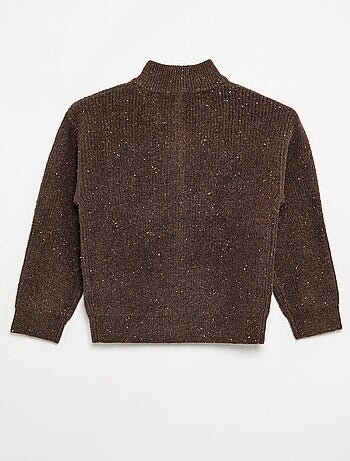Pull col camionneur en maille grosse jauge