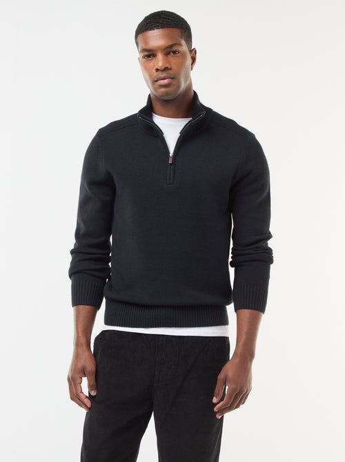 Pull col camionneur en maille grosse jauge - Kiabi