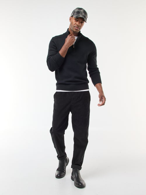 Pull col camionneur en maille grosse jauge - Kiabi