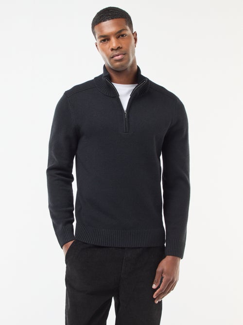 Pull col camionneur en maille grosse jauge - Kiabi