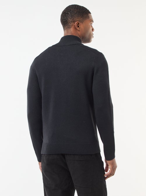 Pull col camionneur en maille grosse jauge - Kiabi