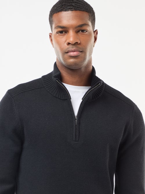 Pull col camionneur en maille grosse jauge - Kiabi