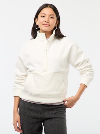 Pull col camionneur en matière effet moutonné