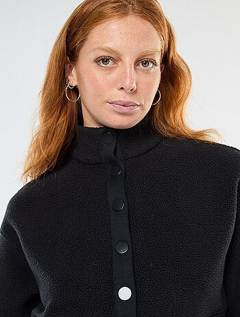 Pull col camionneur en matière effet moutonné