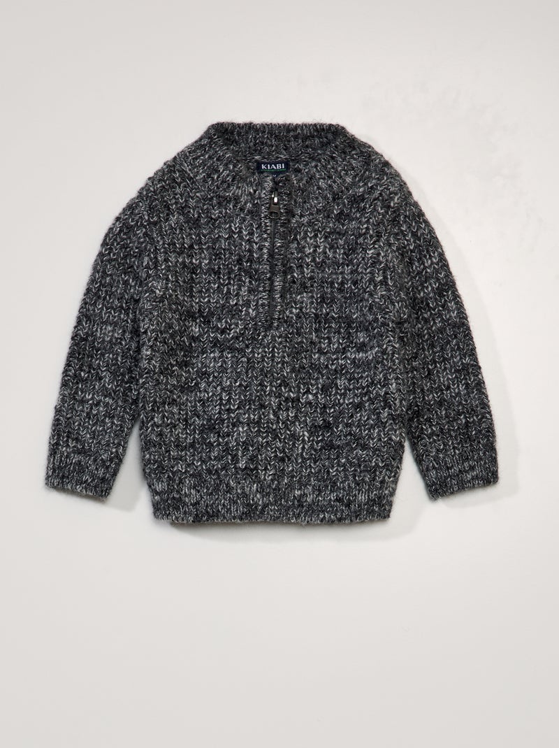 Pull col camionneur Gris - Kiabi