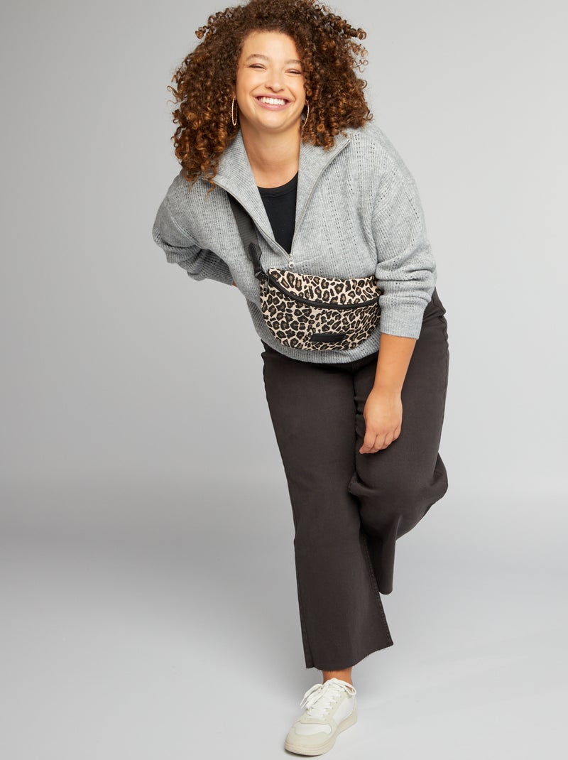 Pull col camionneur Gris - Kiabi