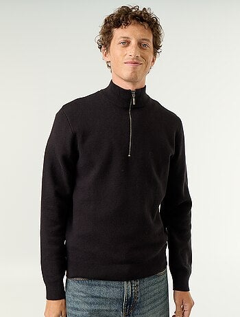 Pull col camionneur grosse jauge