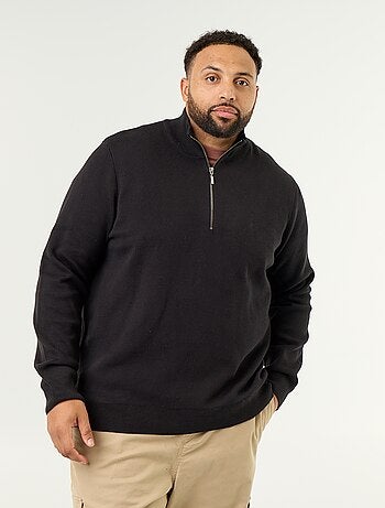 Pull col camionneur grosse jauge