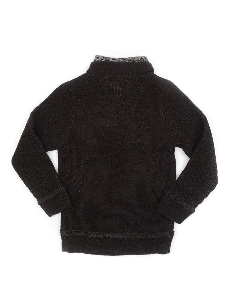 Pull col camionneur LOREY-J Noir - Kiabi