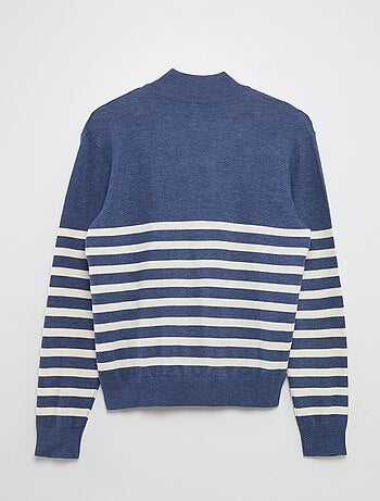 Pull col camionneur marinière - collection facile à enfiler