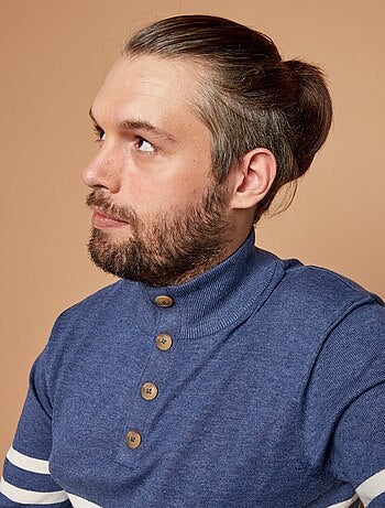 Pull col camionneur marinière - collection facile à enfiler