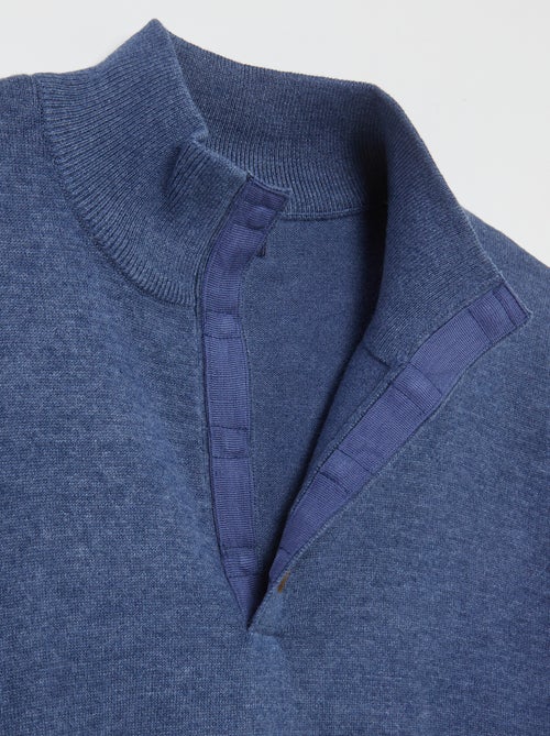 Pull col camionneur marinière - collection facile à enfiler - Kiabi