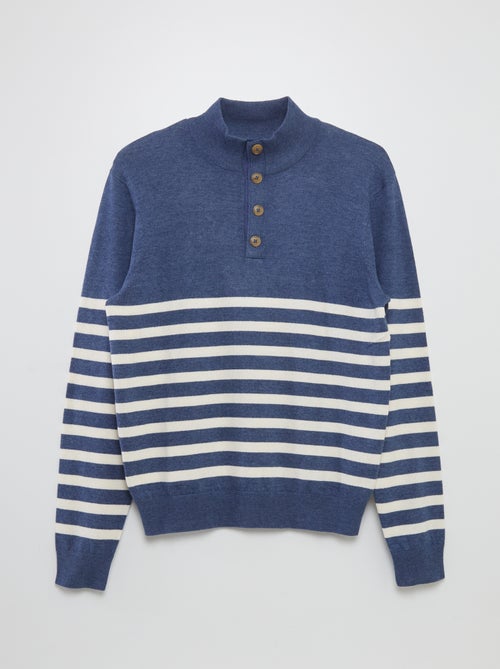 Pull col camionneur marinière - So Easy - Kiabi