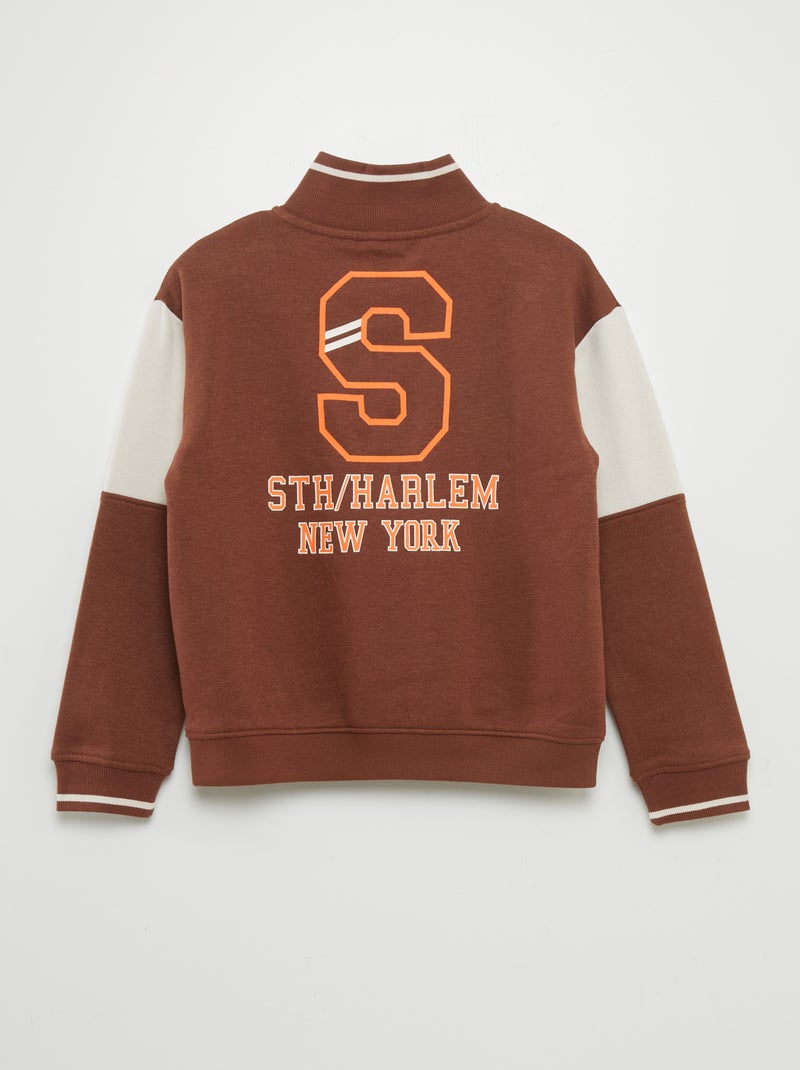 Pull col camionneur Marron - Kiabi