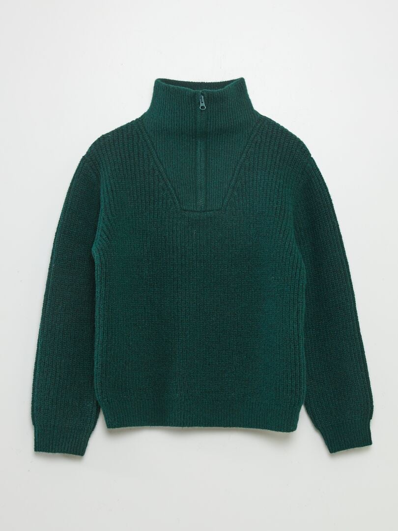 Pull col camionneur Vert - Kiabi