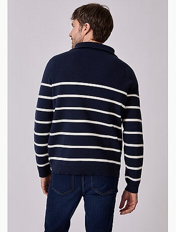 Pull col camionneur zippé - damart
