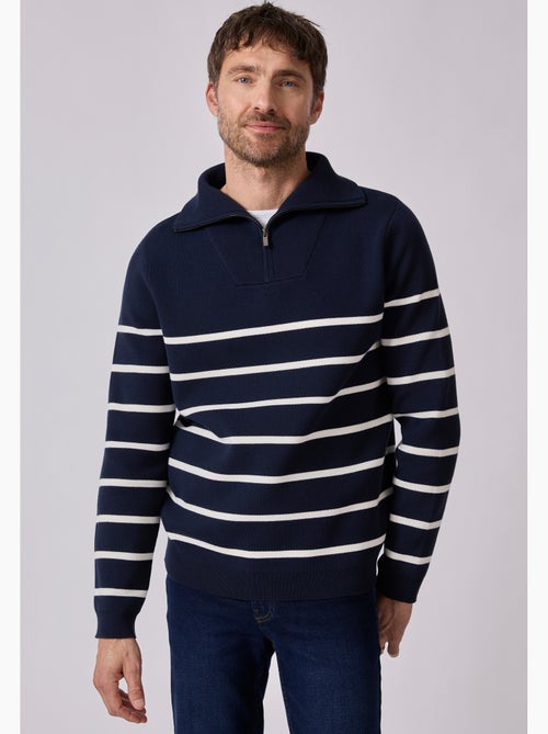 Pull col camionneur zippé - damart - Kiabi Pull col camionneur zippé - damart - Kiabi